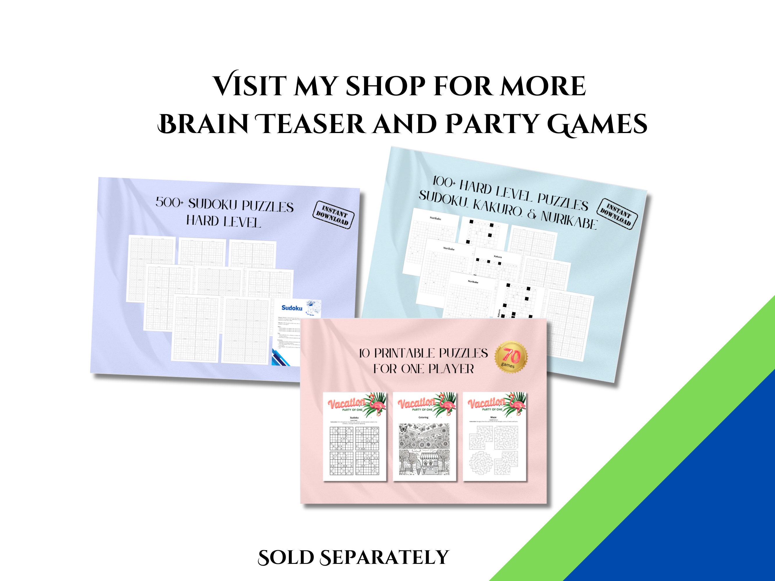 Sudoku Puzzles - Printable Hard Level - Etsy