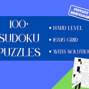 Sudoku Puzzles - Printable Hard Level