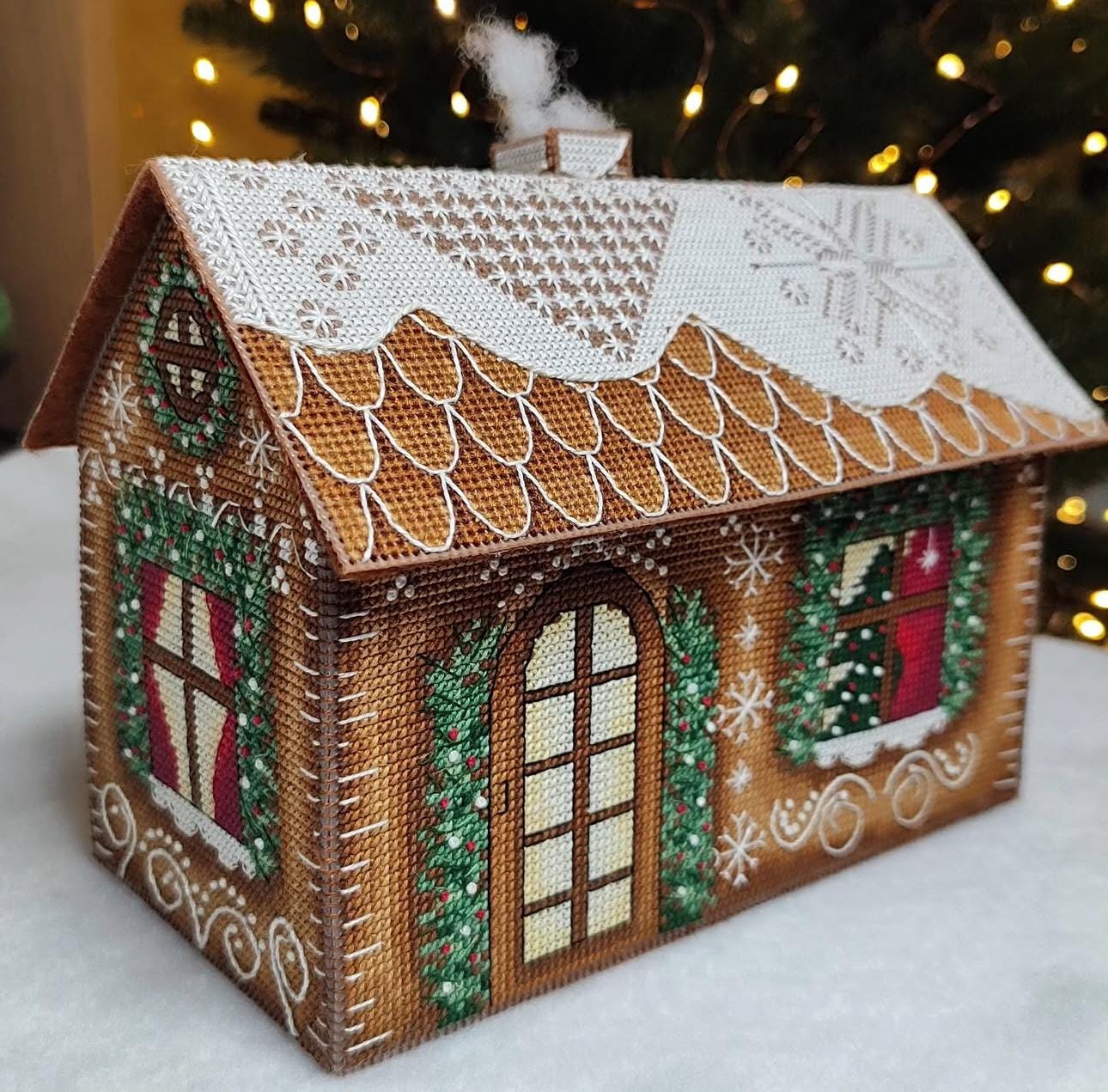 Kit DIY Maison En Pain D'épices - Activité Créative Pour Enfants, Noël, Nouvel An - 2 Maisons à Peindre