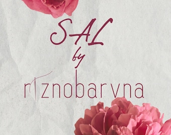 Mystery SAL Kreuzstich-Muster, Vintage-Stil, geheime Stickmuster, PDF-Schnittmuster, Blumenmuster, Evenweave-Projekt