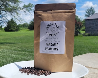 Tanzania Peaberry Specialty Grade Whole Bean coffee - 12 ounces - Medium Roast