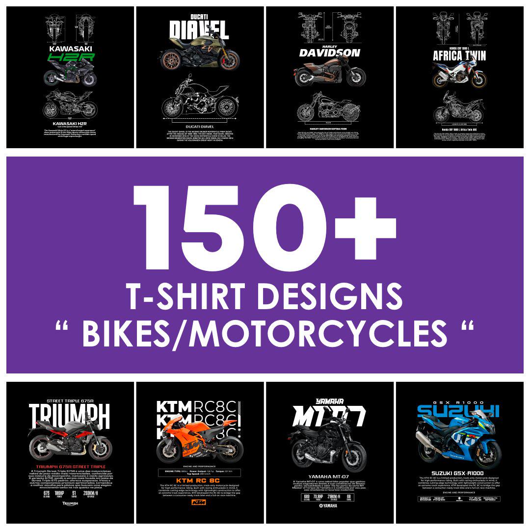 bundle of motorcycle fan art