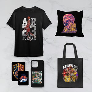 1000+ NBA T-shirtdesigner PNG-paket (Kommersiellt bruk) bild 2