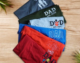 Gesticktes Dad-Shirt, Individuell gesticktes Vater-Sweatshirt, Individuell gesticktes Foto, personalisiertes Vatertagsgeschenk