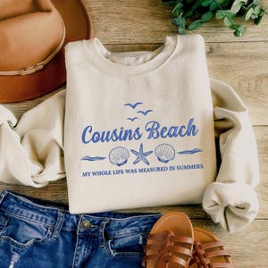 Team Conrad, Summer Beach Embroidered Sweatshirt, Tsitp Bookish Merch,  Team Jeremiah, Team Belly, Summer Vibes, Bookish Merch