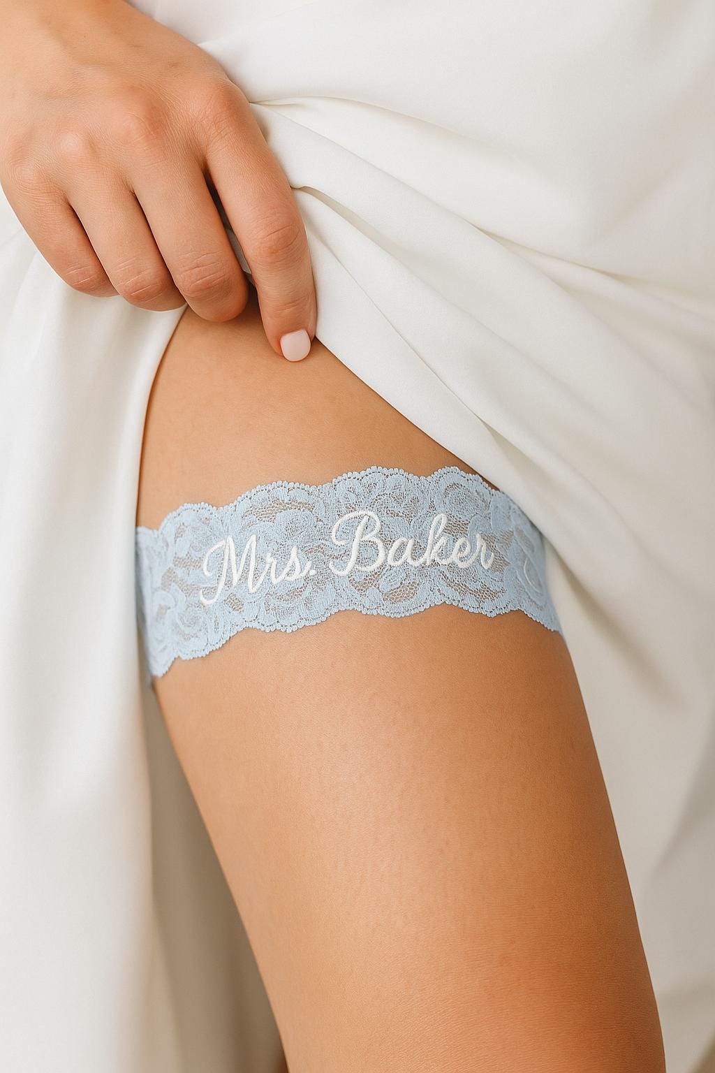 Hochzeits-Strumpfband Für Braut - Spitze & Elastisch In Verschiedenen Farben