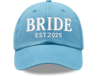 Personalized Bride Baseball Hat, Custom Embroidered Cap, Wedding Gift, Bachelorette Party Favor, Custom Bridal Shower Hat