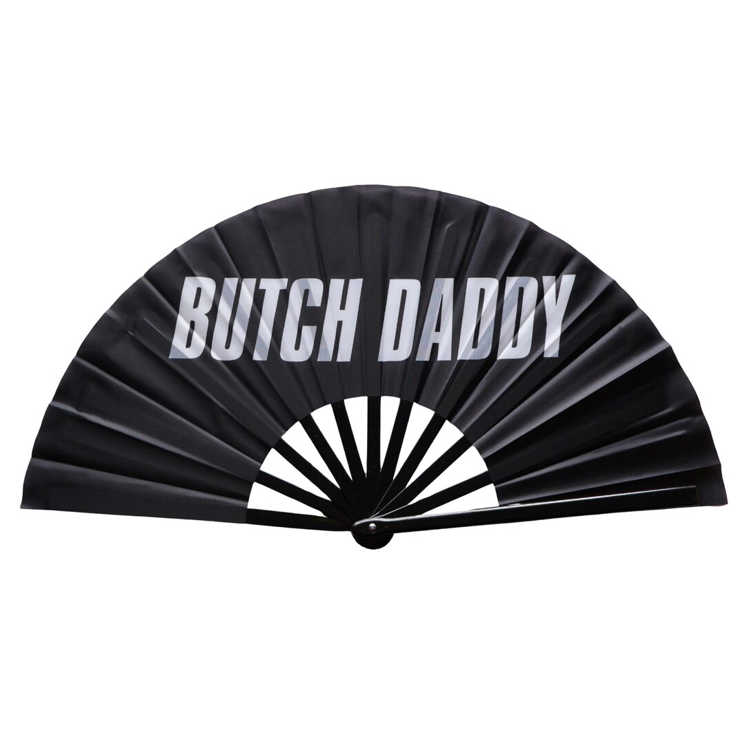 Butch Daddy Clack Fan - Bold Lesbian Pride Hand Fan - Masc Queer Gift ...