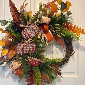 Pumpkin Grapevine Wreath