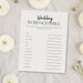 Bridal Shower Games, Simple Elegant Wedding Shower Game Set, Bridal ...