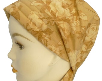 English Traditions Rose Cancer Hat Chemo Scarf Head Wrap Hair Loss Turban Headcovering Bad Hair Day Hat