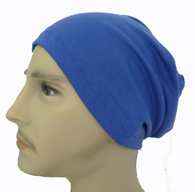 Men's Sleep Cap Cotton Poly Head Cover Beanie Slouch Etsy