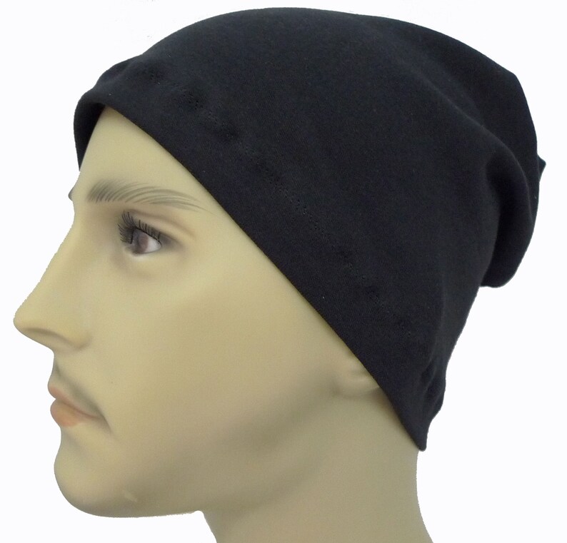 Men's Sleep Cap Cotton Poly Head Cover Beanie Slouch Etsy