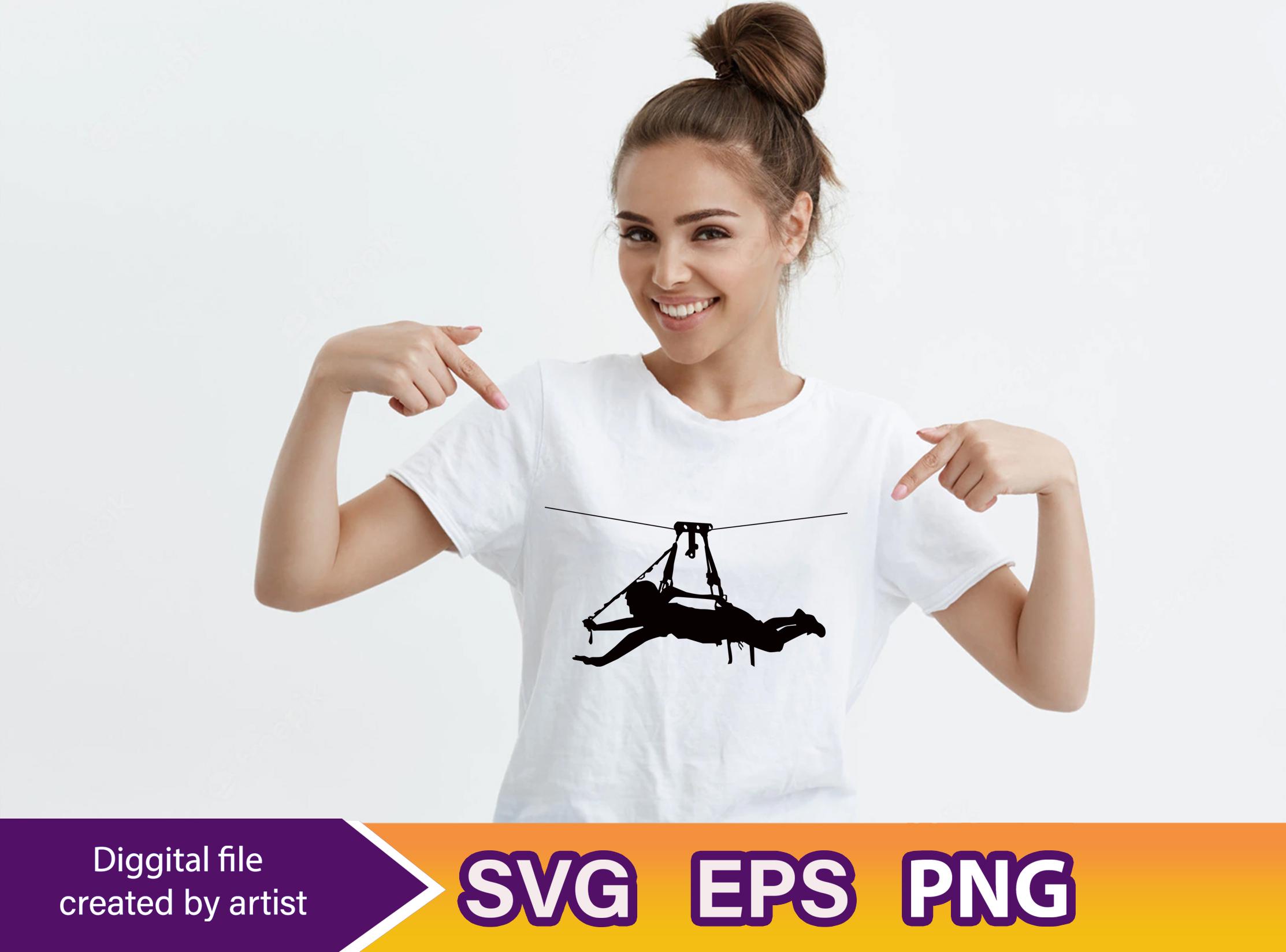 Zip Rider Svg Ziplane Svg Bundle, Zip Lane Png, Ziplining Extreme Svg, Thrilling Svg ...