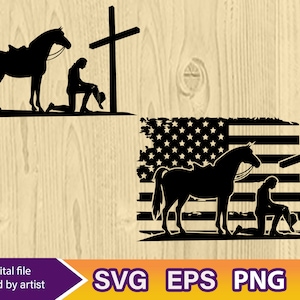 Praying cowboy svg, Praying cowboy , cricut file, Cowboy kneeling praying, cowboy png, cowboy svg png eps Cut, File for Cricut, Silhouette