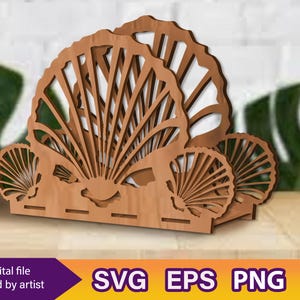 Serviettenhalter Laser Cut svg, Serviette svg, Design svg, Laser Cut Files