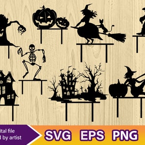 Happy Halloween svg, Cake Topper svg, Halloween svg, Halloweenparty Halloween, svg,