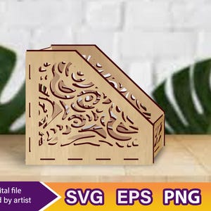 Napkin Holder Laser Cut svg, Napkin svg, Design svg, Laser Cut Files