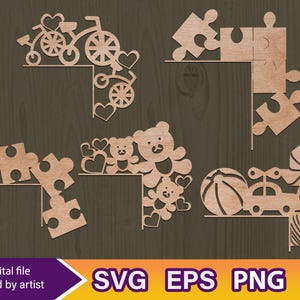 Children Door Corners svg, bundle, home decoration svg, door corner laser cut, Corners on the door for children room, cricut file
