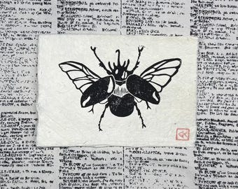 Rhinoceros Beetle Print