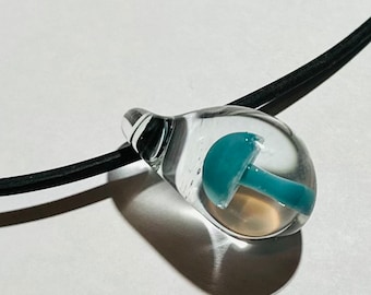 Glass Mushroom Pendant #2