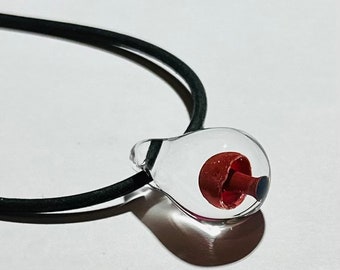 Glass Mushroom Pendant #3