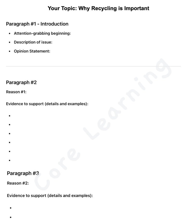 Persuasive Writing Structure Guide for Primary 3/4 Students | Analysis ...