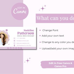 Email Signature Template, Canva Email Signature Design, Editable Email ...