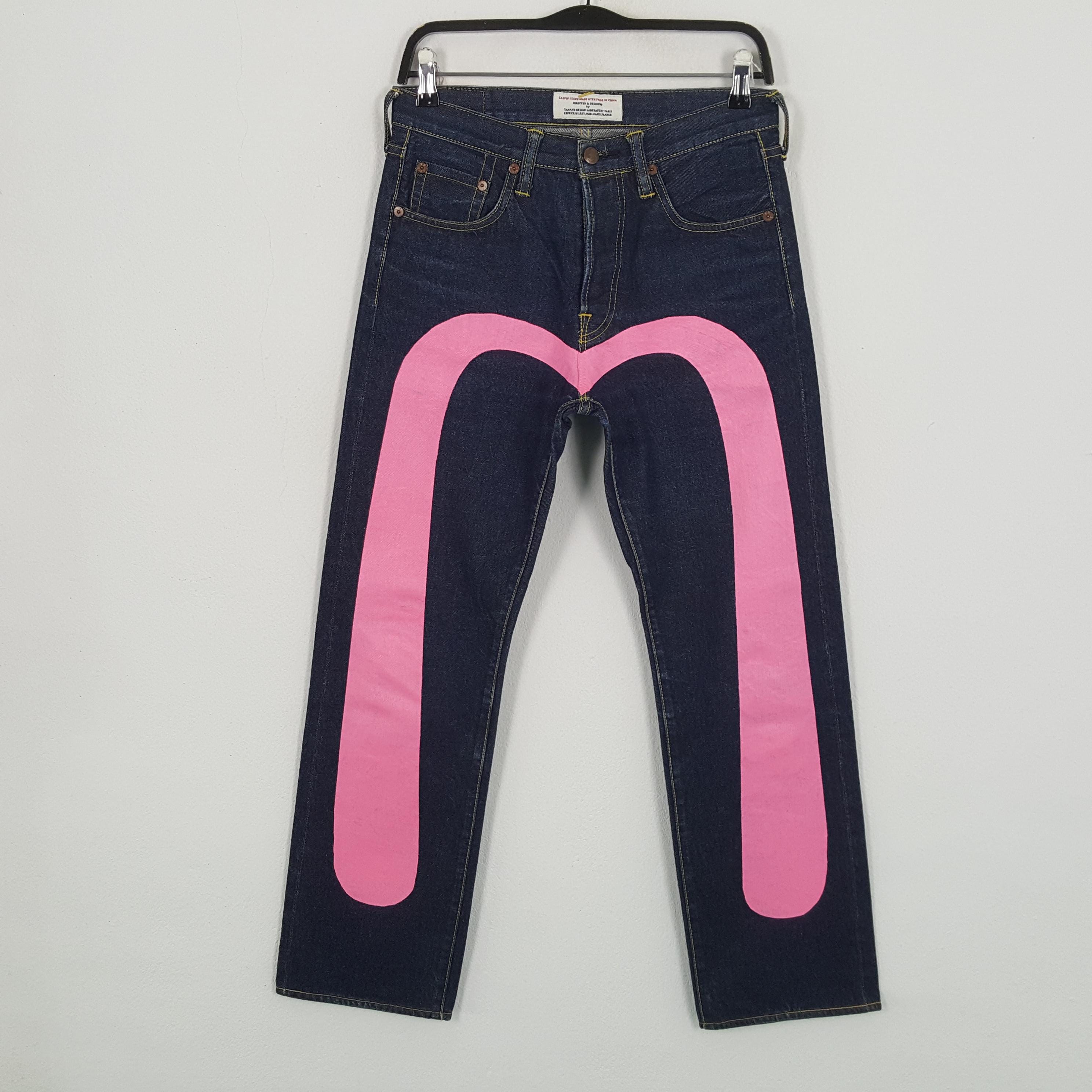 EVISU Japanese Brand Pink Daicock Custom Style Jeans - Etsy EVISU Japanese Brand Pink Daicock Custom Style Jeans - Etsy