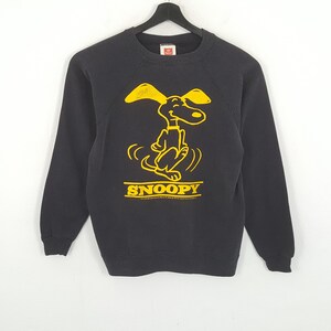 Felpa vintage con personaggi dei cartoni animati americani SNOOPY