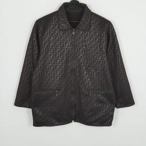 Vintage FENDI Italian Brand Reversible Monogram Style Jacket - Etsy