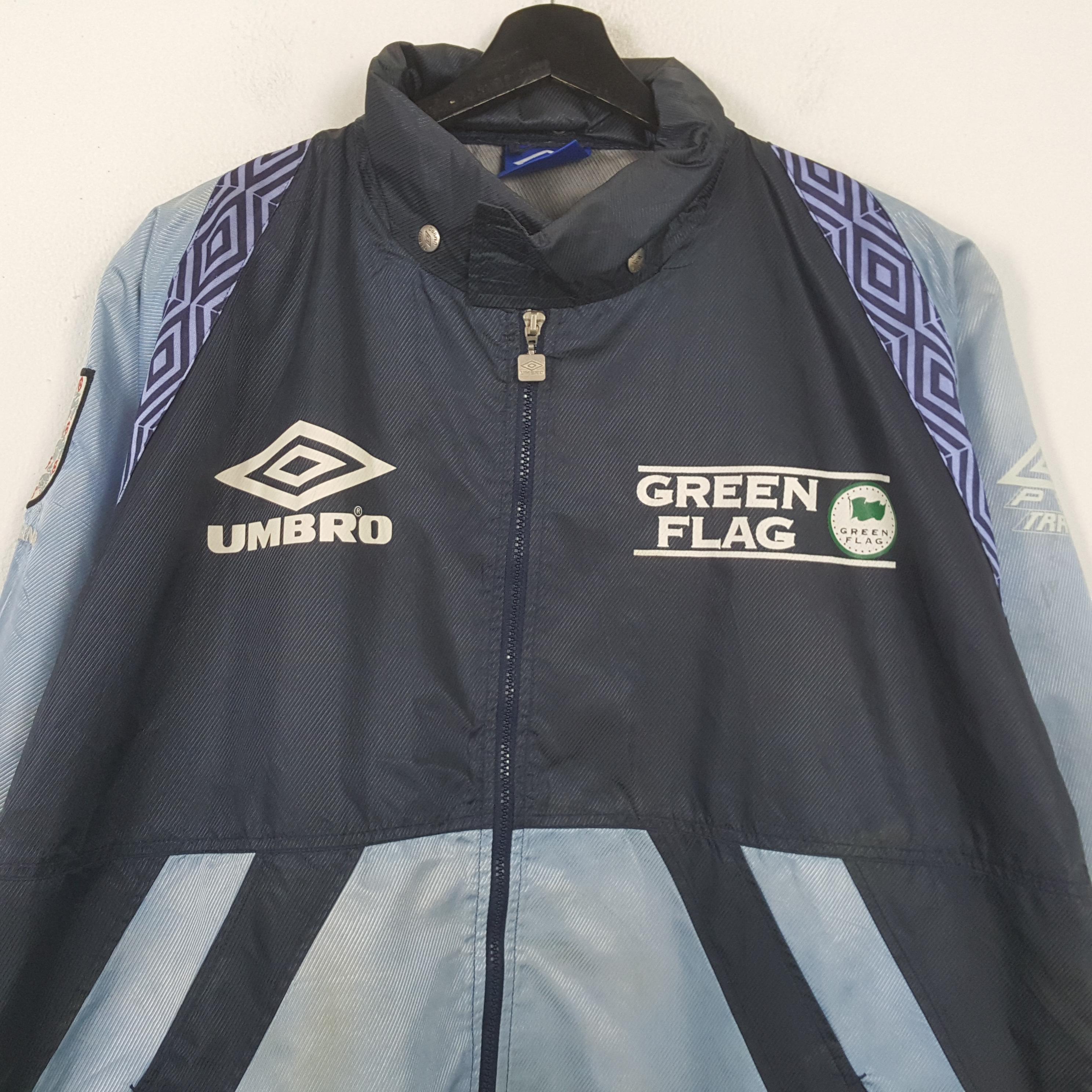 England Green Flag Umbro Sportswear Windbreaker Jacket - Etsy