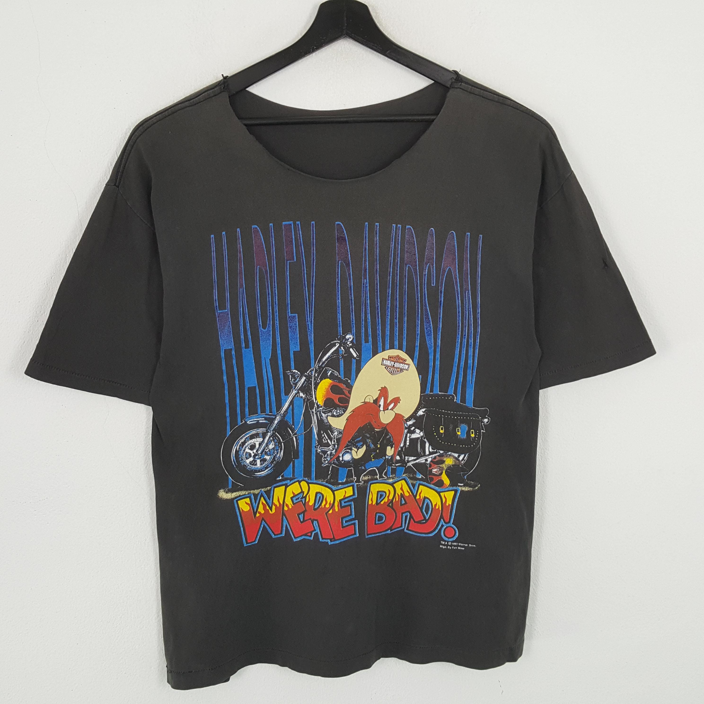 90's ハーレーダビッドソン ルーニーテューンズコラボTシャツ Lサイズ