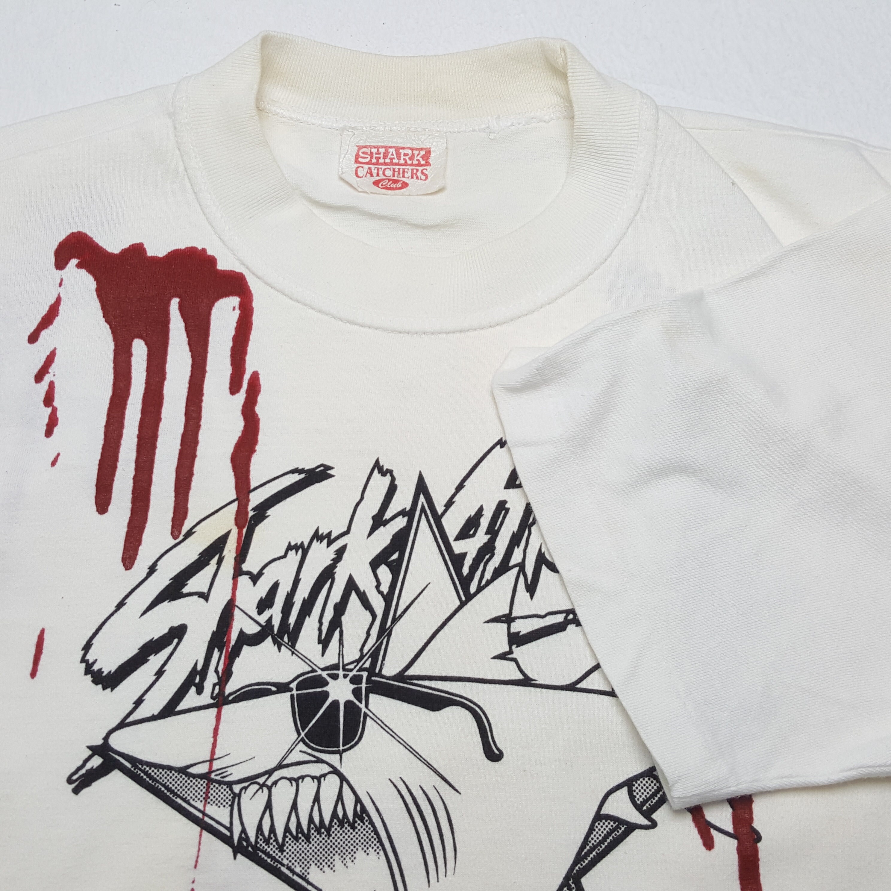 80sビンテージ Tシャツ Shark Catchers Club シャーク 鮫 80sビンテージ Tシャツ Shark Catchers Club シャーク 鮫