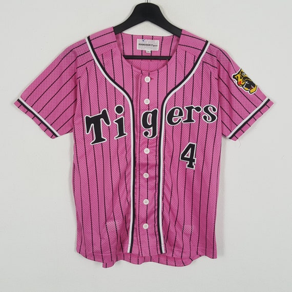 HANSHIN TIGERS Japanese Baseball Team Pink Jersey T shirts Etsy UK
