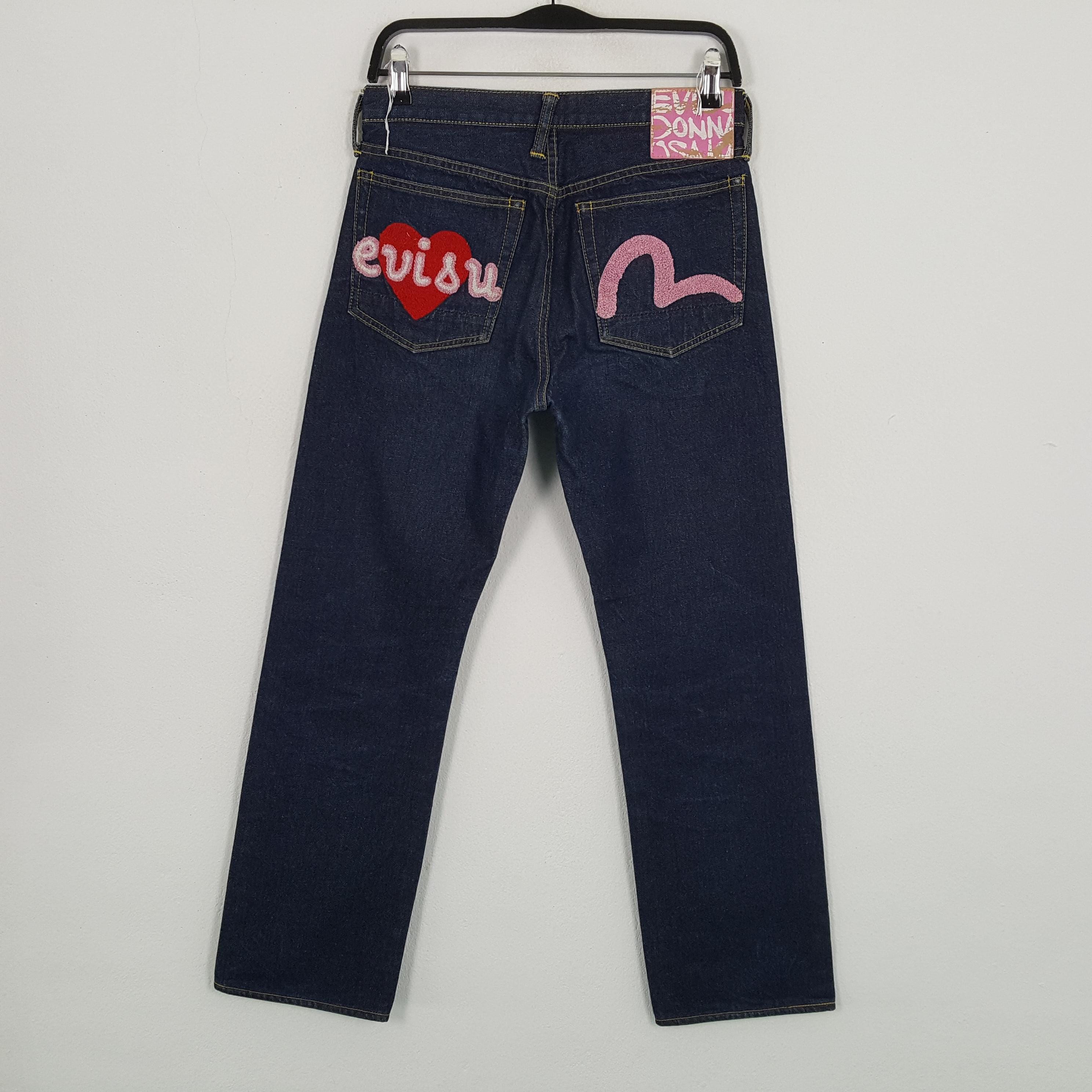 EVISU Japanese Brand Pink Daicock Custom Style Jeans - Etsy EVISU Japanese Brand Pink Daicock Custom Style Jeans - Etsy