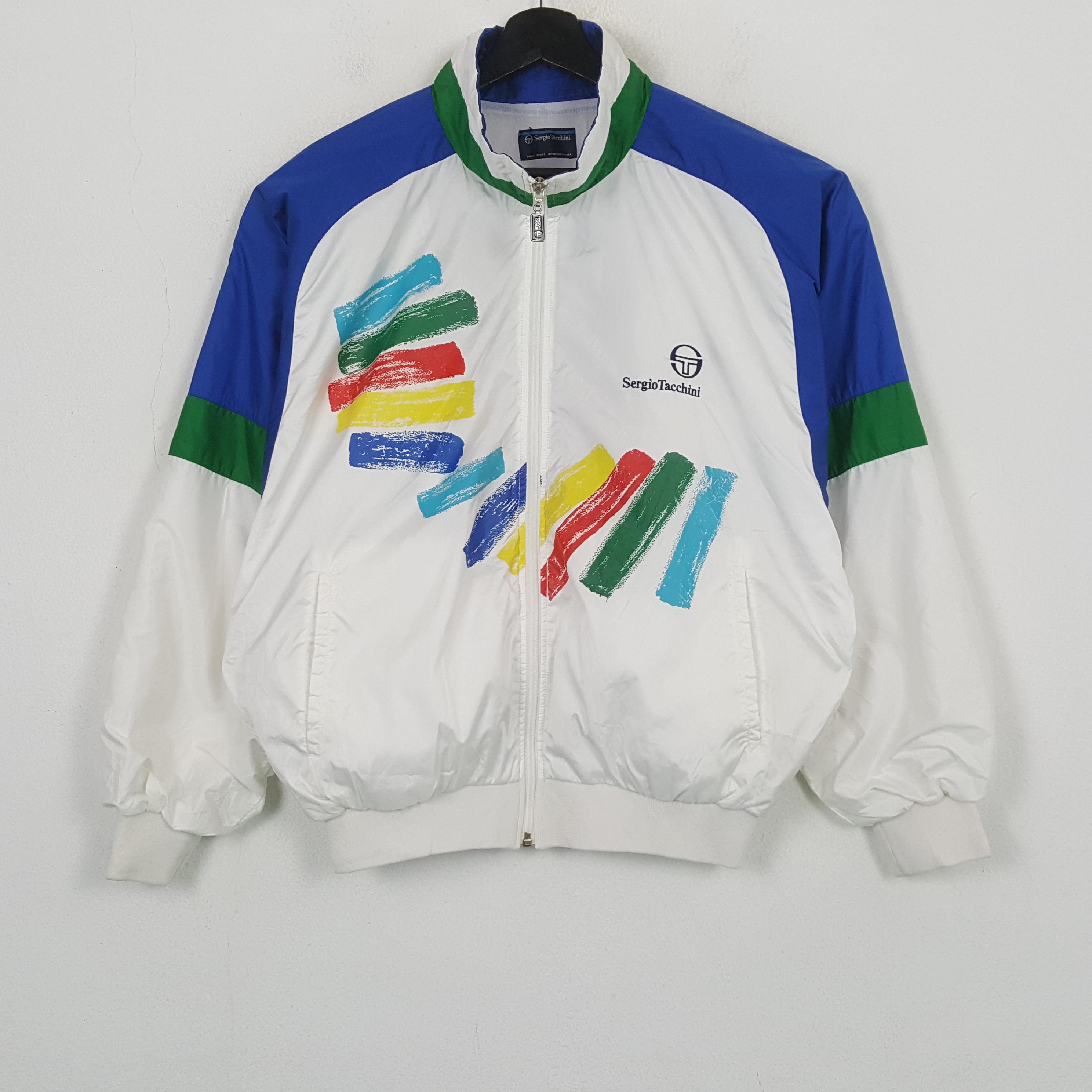 ウェア SERGIO TACCHINI VINTAGE TENNIS SWEATER OG 1980s BNWT DEADSTOCK SERGIO TACCHINI CLASSIC JUMPER