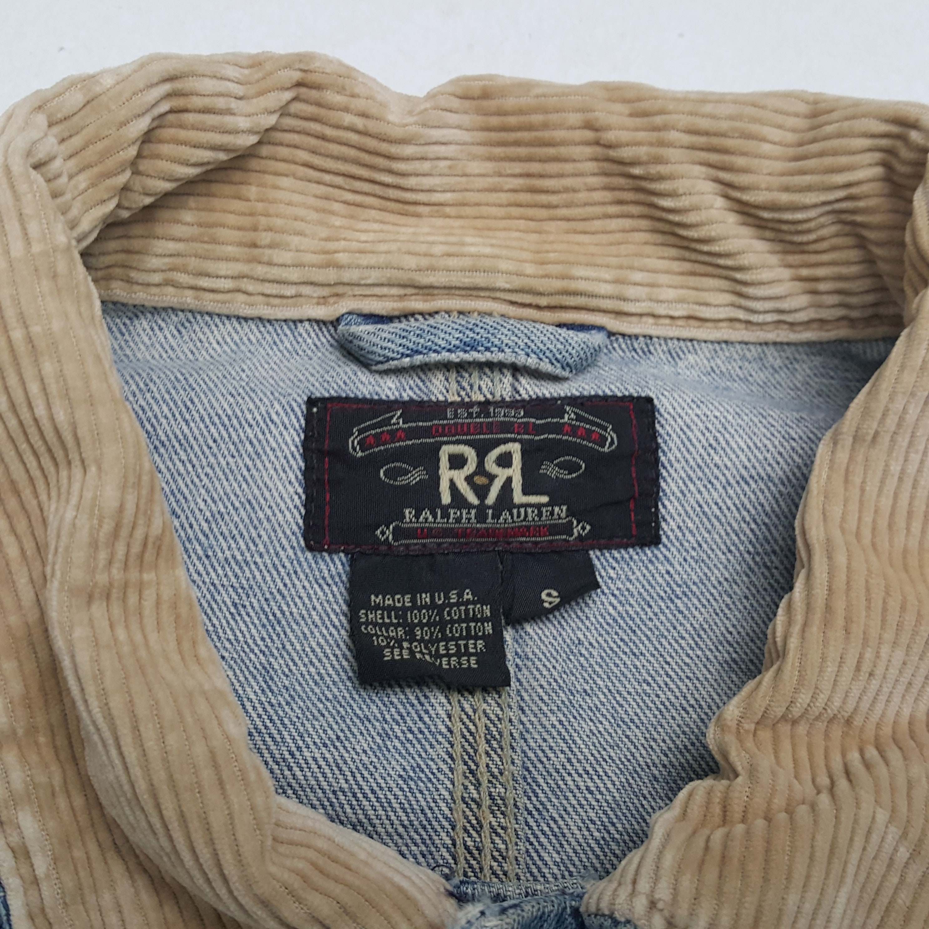 RRL RALPH LAUREN American Artist Fashion Style Denim Jacket RRL RALPH LAUREN American Artist Fashion Style Denim Jacket