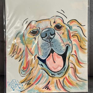 Golden Retriever Pet PopArt Painting