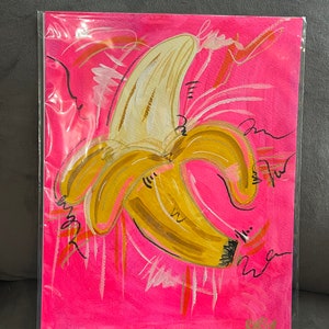 Banana PopArt Painting