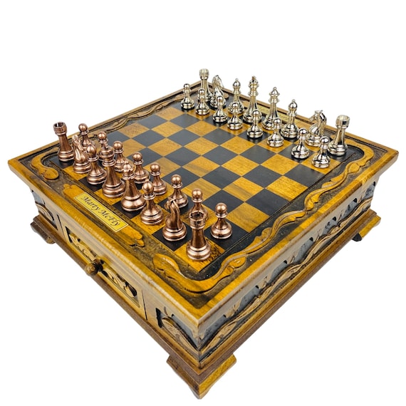 妖精チェス駒とボードセット 美品 レア チェスセット 将棋 ボードゲーム クラシックスタイルの金属製チェス駒が付いた高級チェスセット - 収納