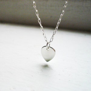 Tiny Petal Necklace in Sterling Silver