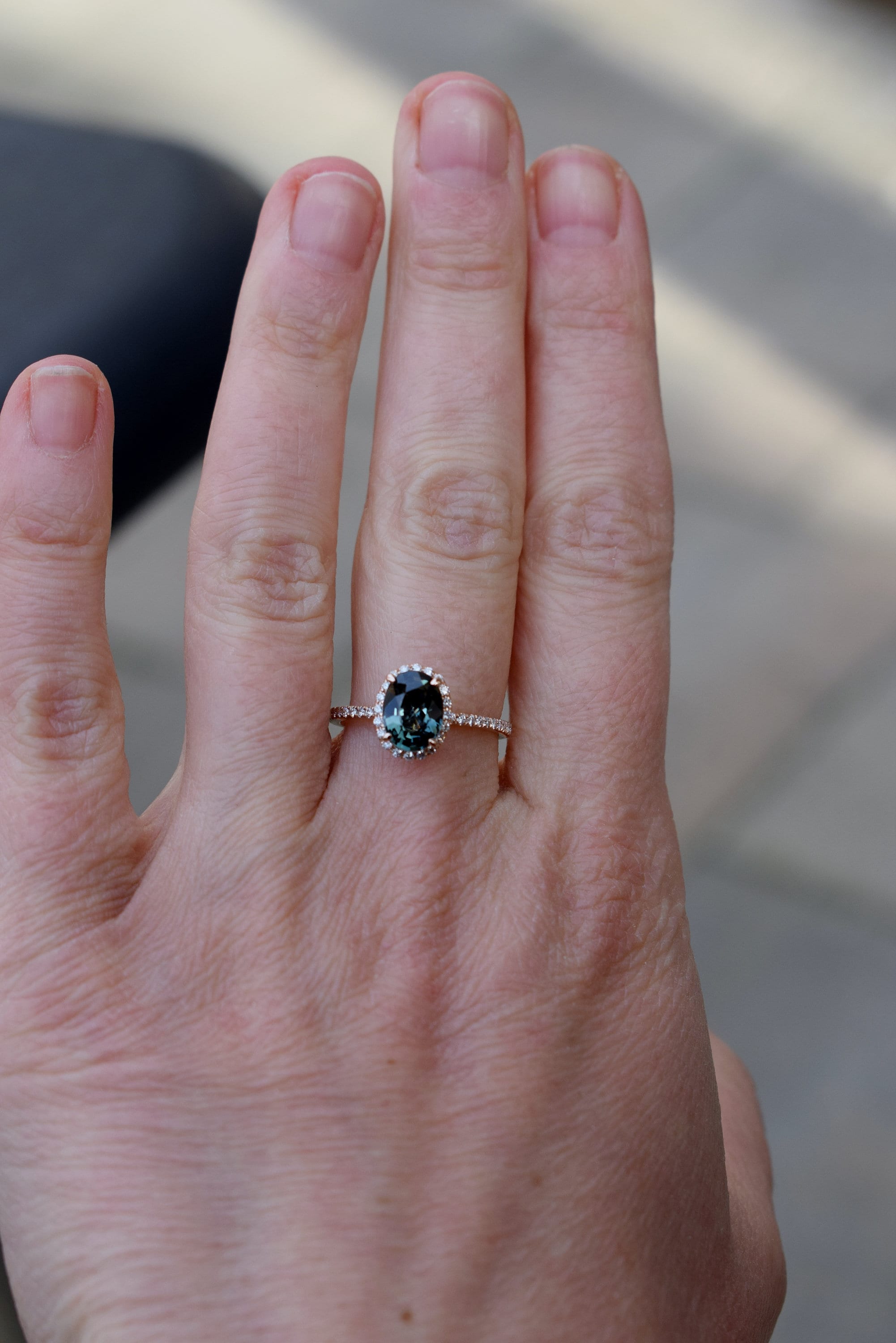 green sapphire engagement rings