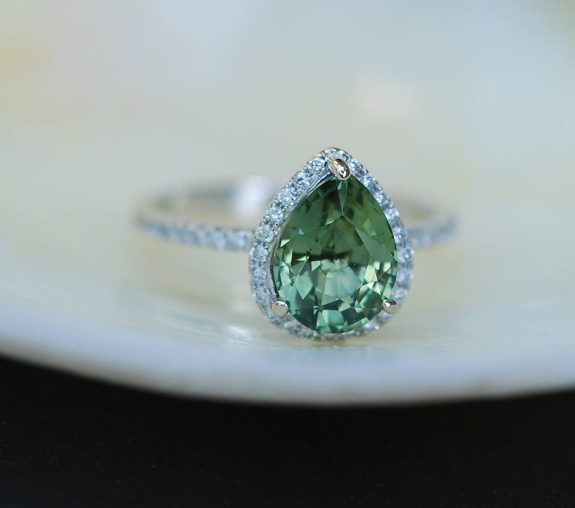 green sapphire ring green sapphire ring
