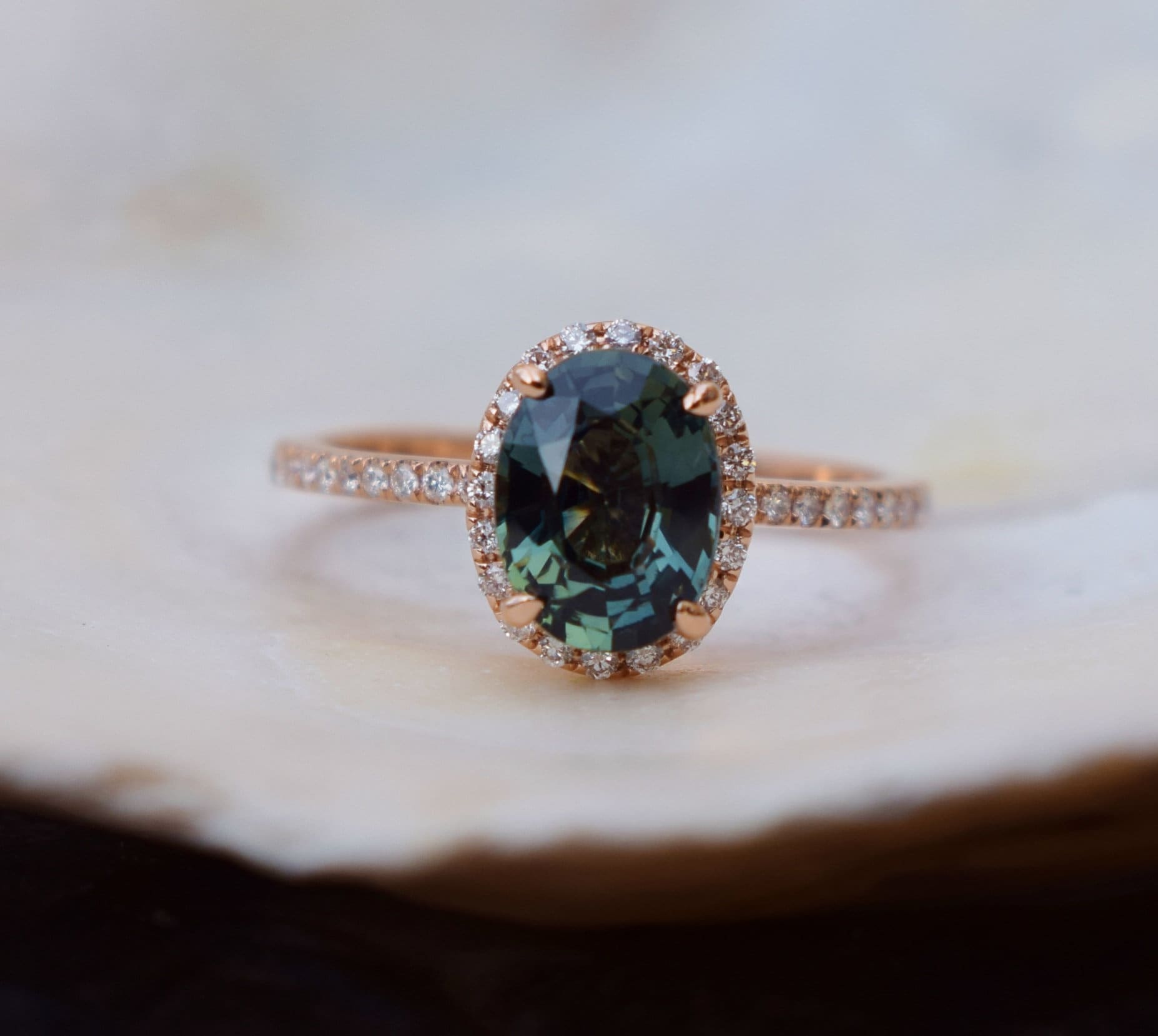 teal green sapphire