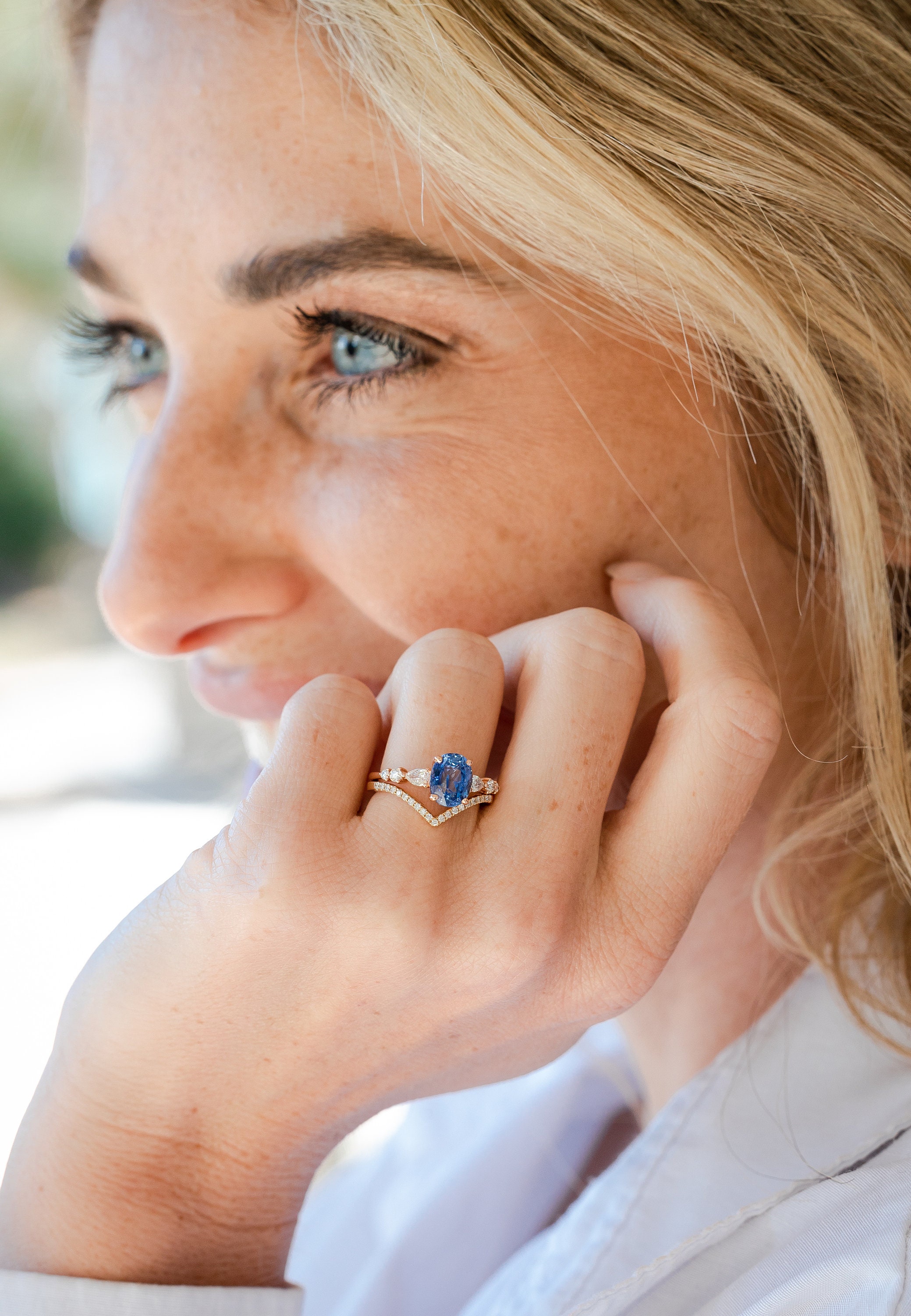 Cornflower ceylon outlet sapphire rings