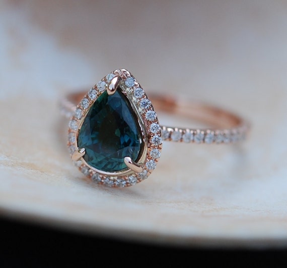 Peacock engagement ring sale