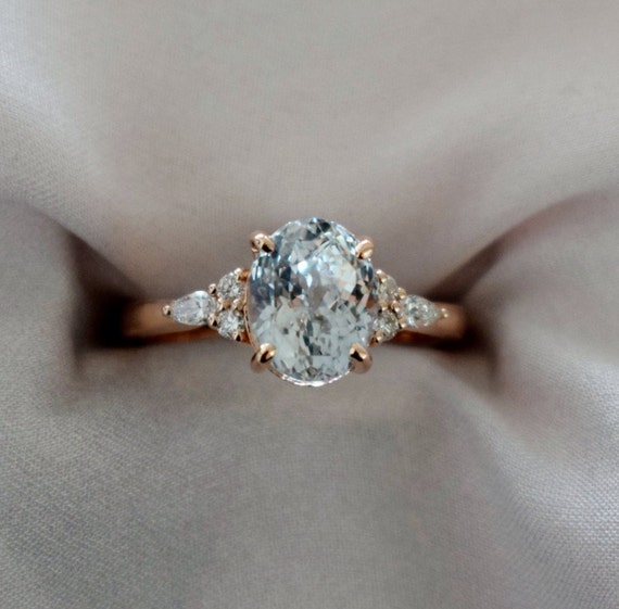 Natural color change sapphire best sale ring