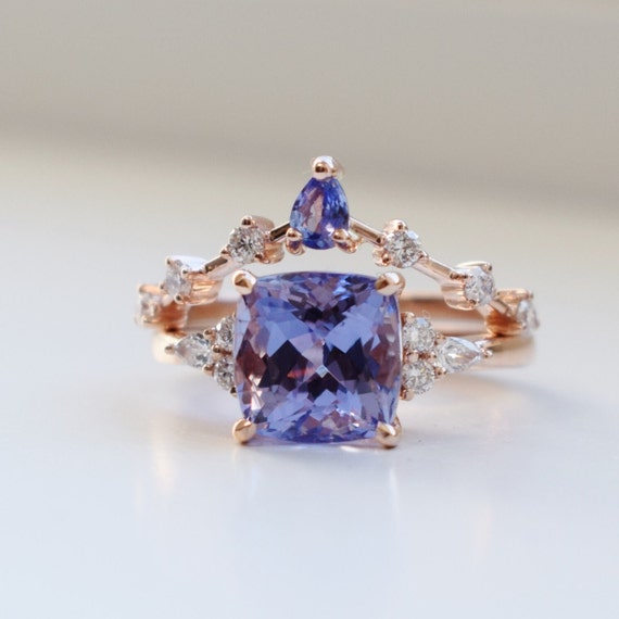 Tanzanite wedding set online