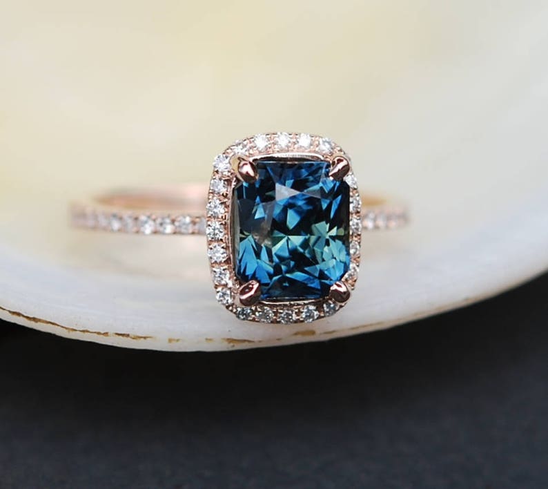 blue green sapphire engagement rings blue green sapphire engagement rings